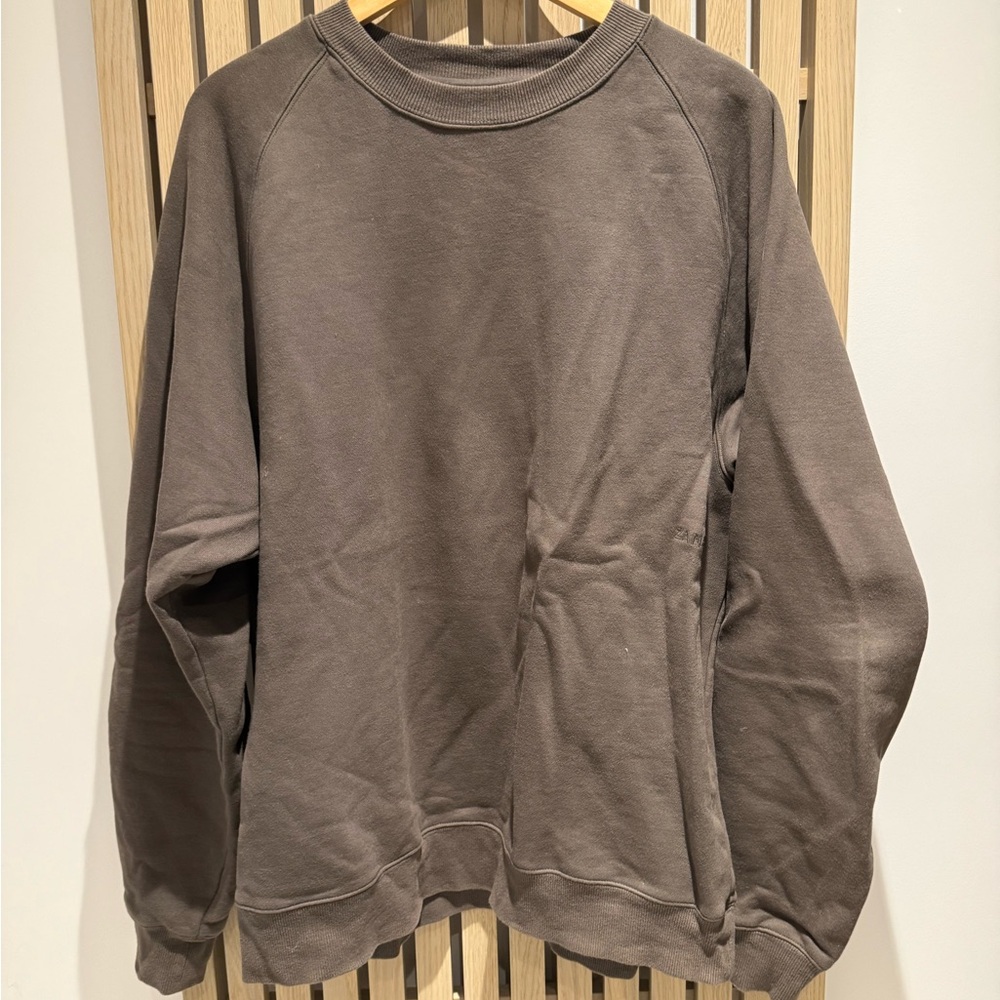Zanerobe Men's Taupe Crewneck Sweater